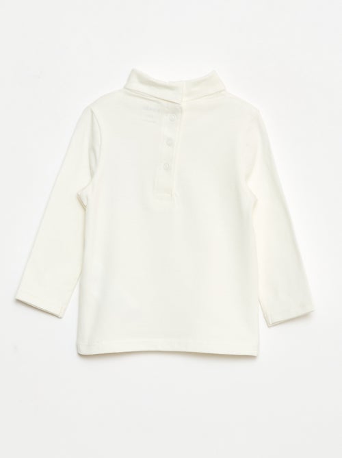 Sous-pull avec col montant à motif - Kiabi