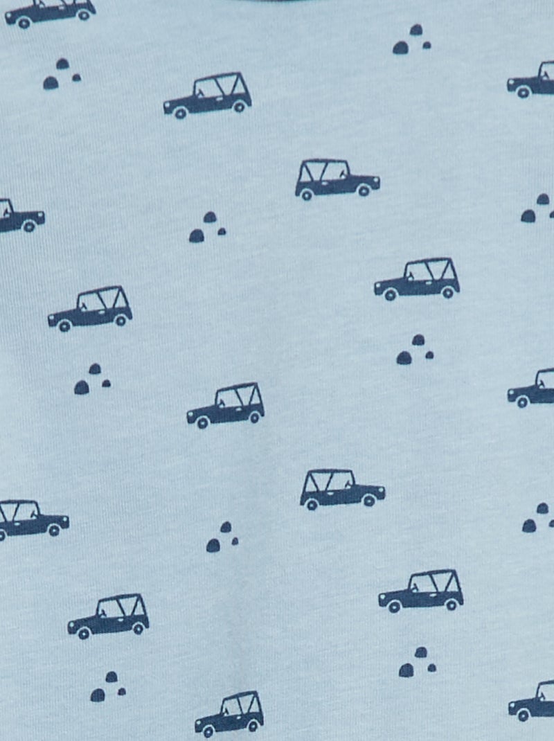 Sous-pull avec col montant à motif Bleu - Kiabi