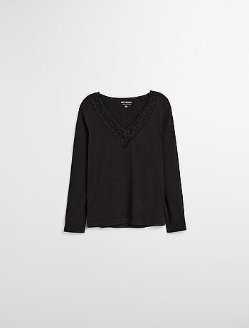 Sous-pull avec détail dentelle, MO Fashion
