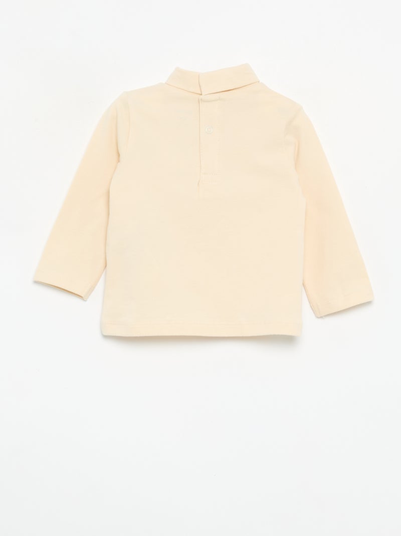 Sous-pull avec nœud animé Blanc - Kiabi