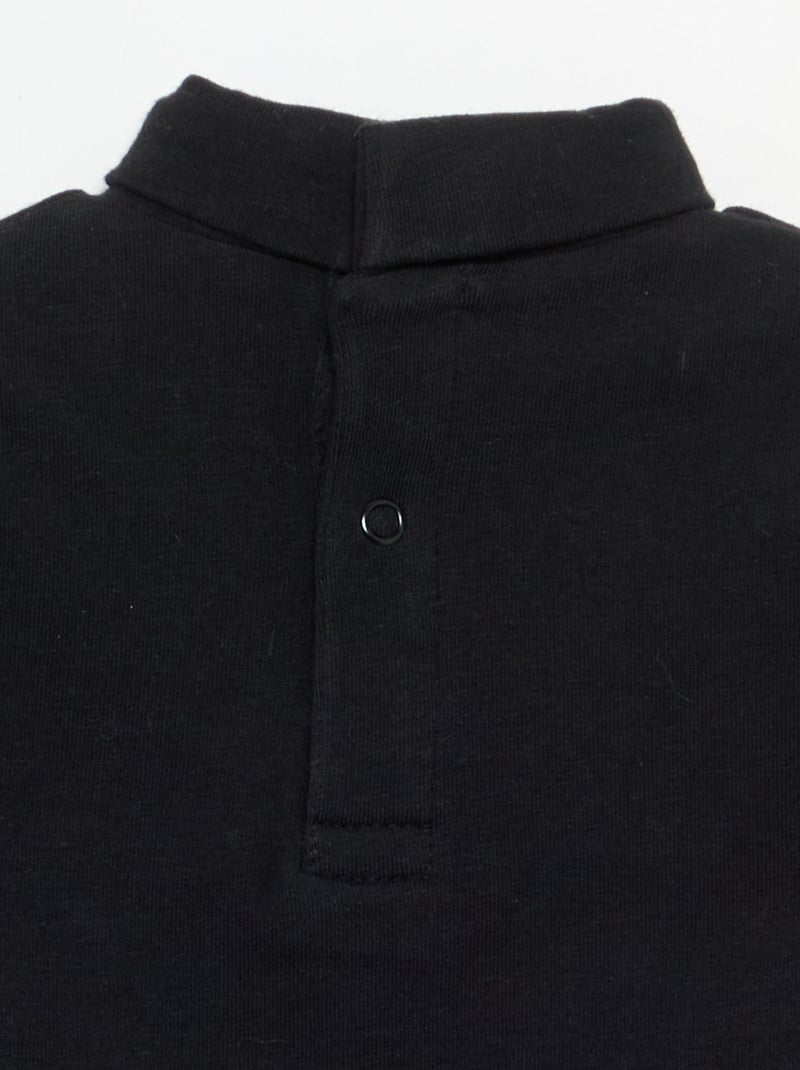Sous-pull avec nœud animé Noir - Kiabi