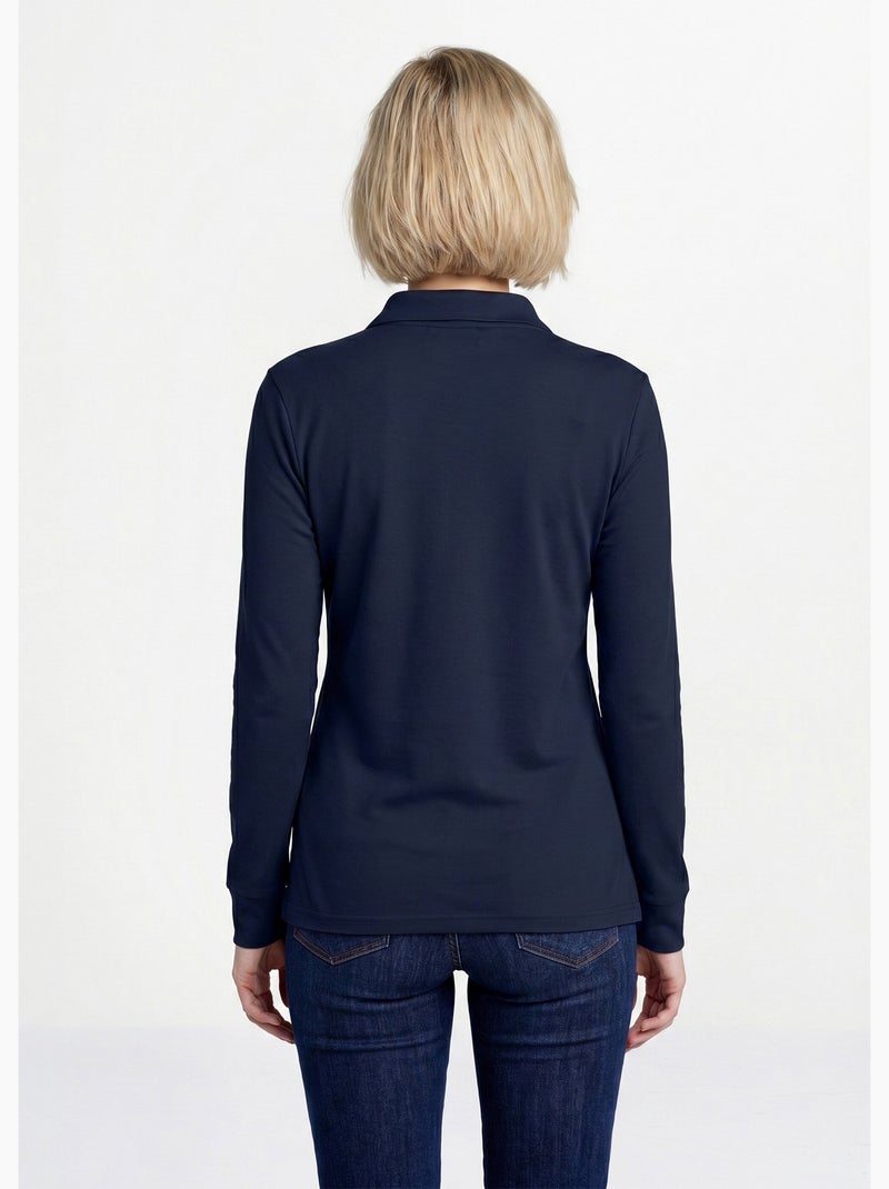 Sous-pull chaud col roulé maille interlock unie - Afibel Bleu - Kiabi