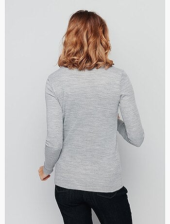 Sous-pull chaud col roulé maille interlock unie - Afibel