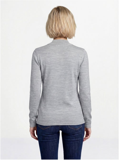 Sous-pull chaud col roulé maille interlock unie - Afibel - Kiabi