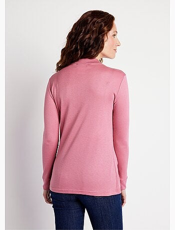 Sous-pull chaud col roulé maille interlock unie - afibel