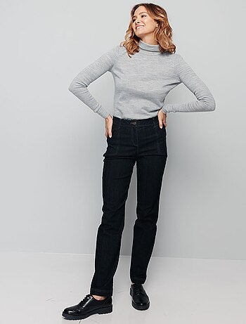 Sous-pull chaud col roulé maille interlock unie