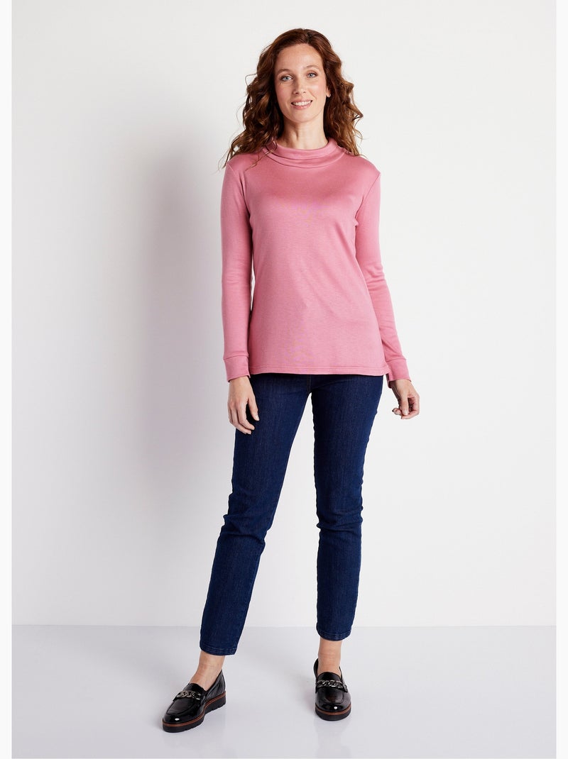 Sous-pull chaud col roulé maille interlock unie N/A - Kiabi