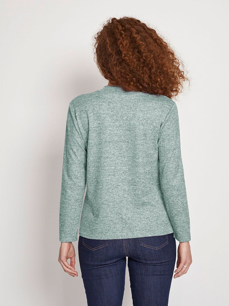 Sous-pull chaud court col montant - Afibel Vert - Kiabi
