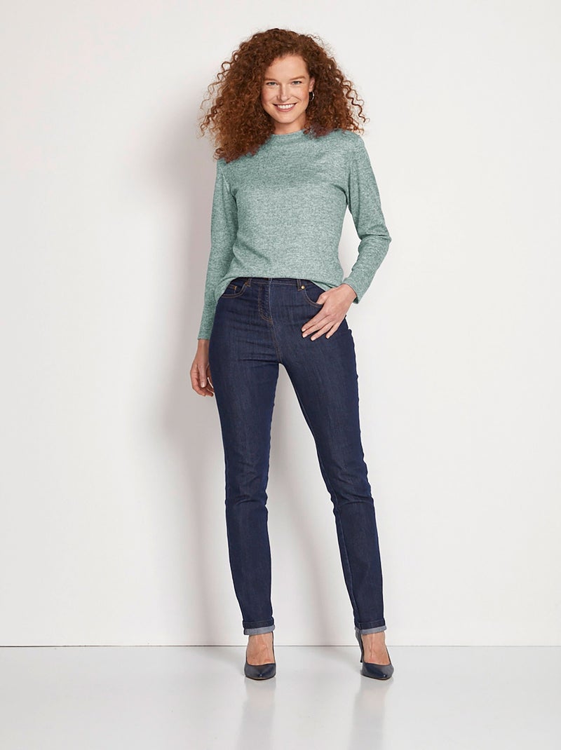 Sous-pull chaud court col montant - Afibel Vert - Kiabi