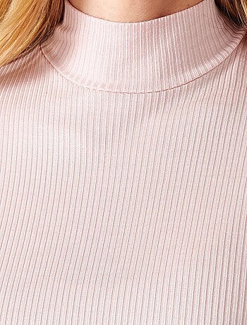 Sous-pull col montant maille côtelée labellisée Thermolactyl et soie - Damart