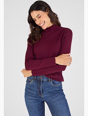 Sous-pull col montant maille côtelée Thermolactyl et soie - Damart