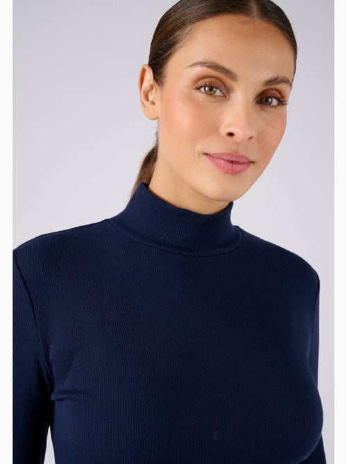 Sous-pull col montant maille côtelée Thermolactyl et soie thermique - Damart - Kiabi