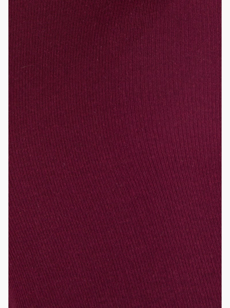 Sous-pull col montant maille côtelée Thermolactyl et soie thermique - Damart Rouge - Kiabi