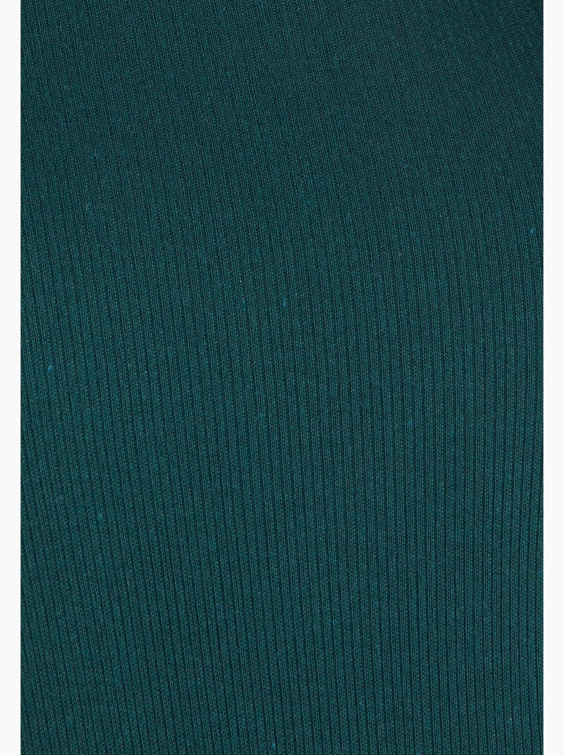 Sous-pull col montant maille côtelée Thermolactyl et soie thermique - Damart Vert - Kiabi
