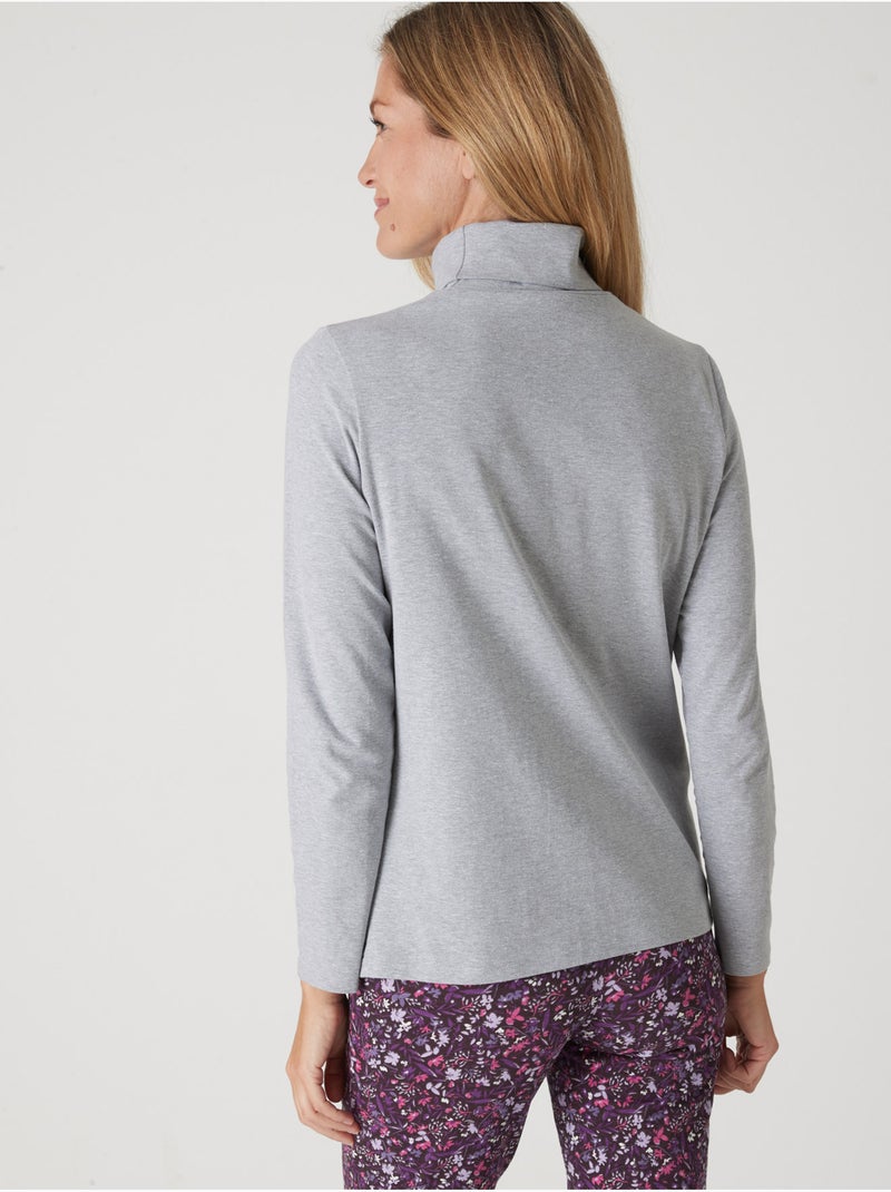Sous-pull col roulé - DAXON Gris chiné - Kiabi