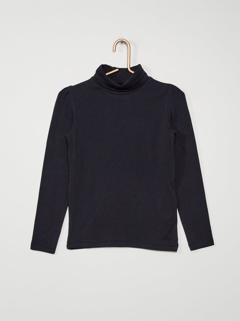 Sous pull col roulé bleu marine - Kiabi