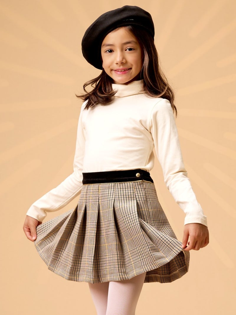 Sous-Pull Col Roulé   Coton Jersey   HARMONIE - 'LA FAUTE A VOLTAIRE' Beige - Kiabi