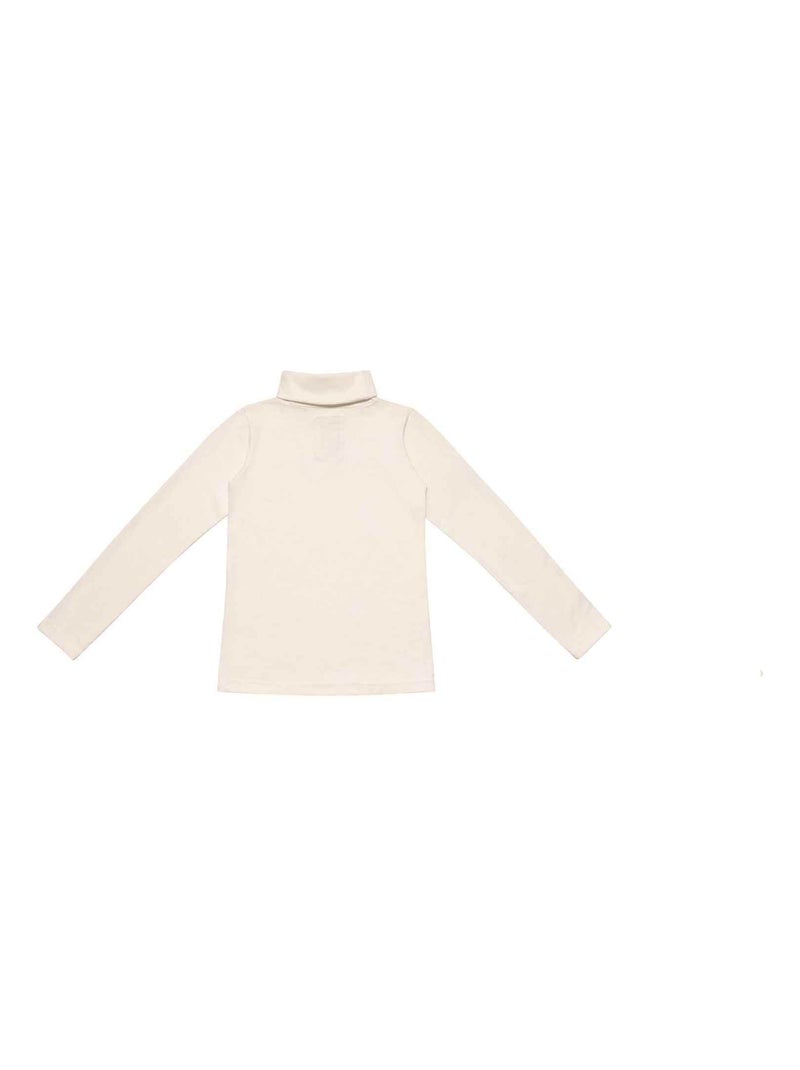 Sous-Pull Col Roulé   Coton Jersey   HARMONIE - 'LA FAUTE A VOLTAIRE' Beige - Kiabi