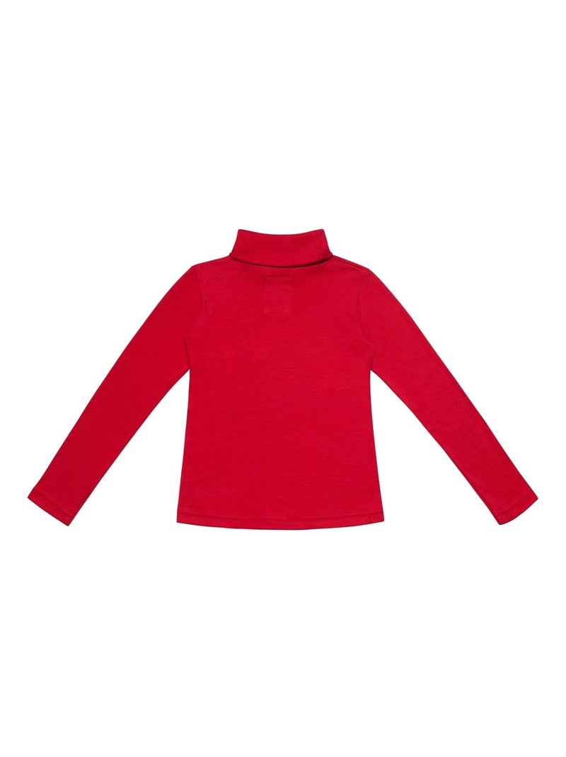 Sous Pull Col Roulé   Coton Jersey   HARMONIE - La Faute à Voltaire Rouge - Kiabi
