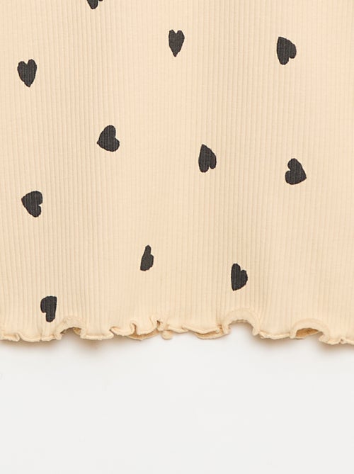 Sous pull col roulé en côte de coton - Kiabi