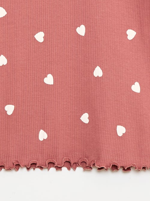 Sous pull col roulé en côte de coton - Kiabi