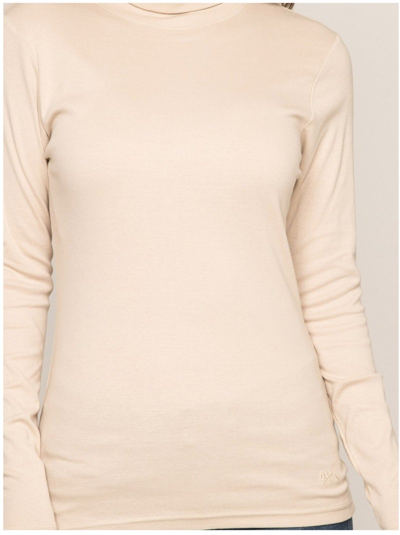 Sous pull col roulé FUSEE Beige - Kiabi
