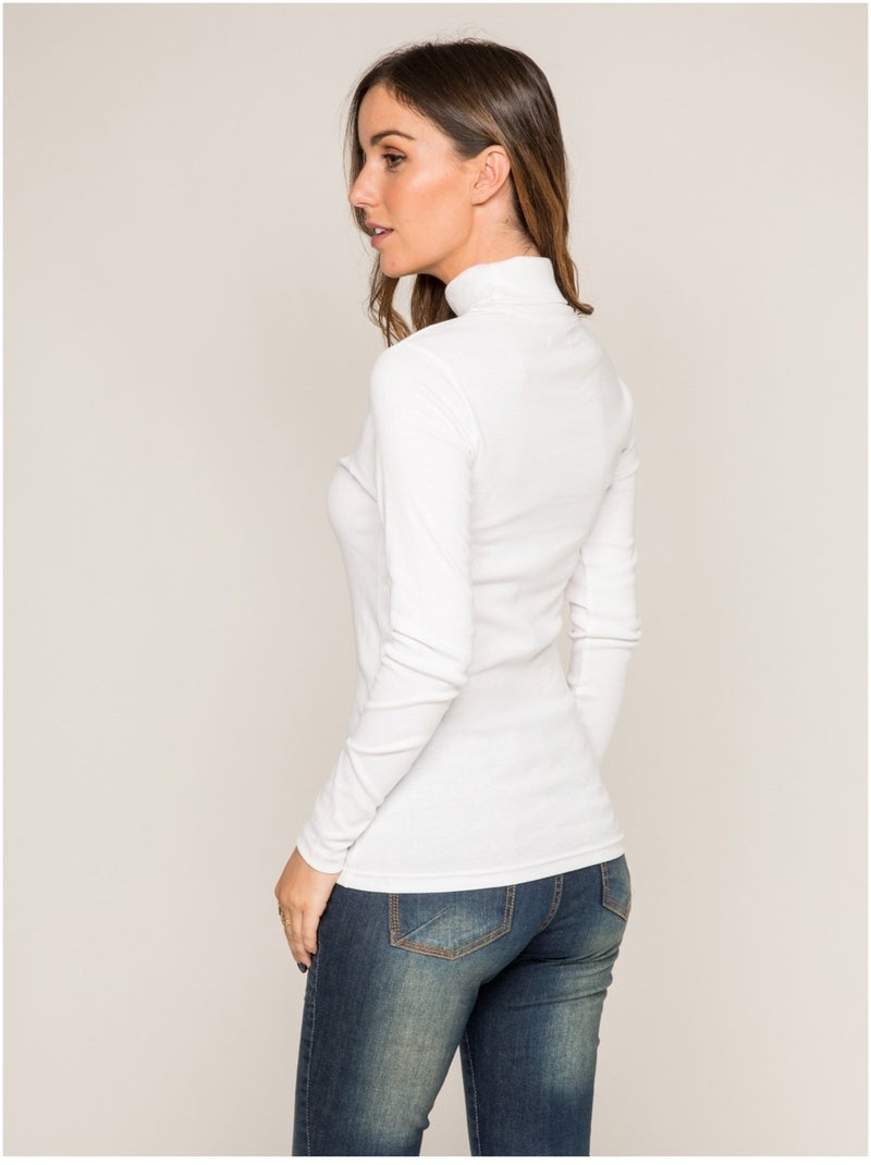 Sous pull col roulé FUSEE Blanc - Kiabi