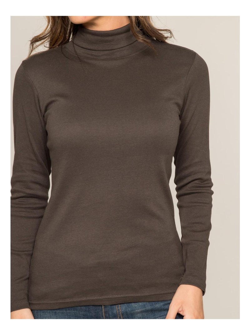 Sous pull col roulé FUSEE Gris foncé - Kiabi