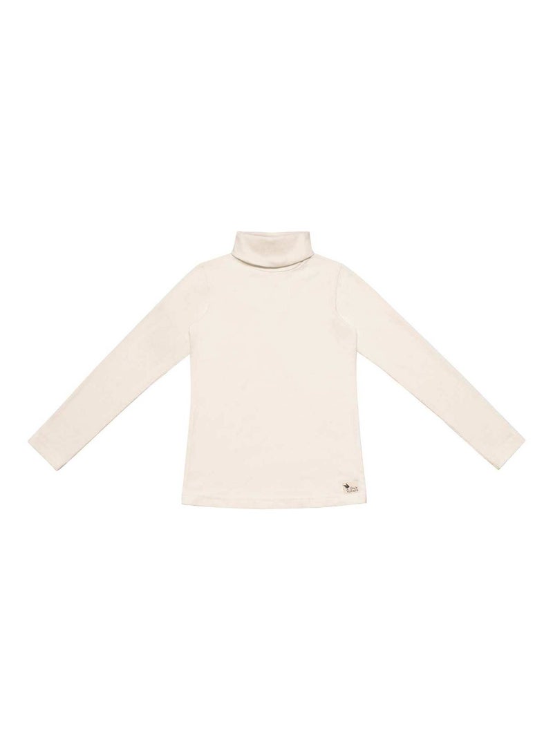 Sous-Pull Col Roulé Garçon  Coton Jersey Beige  HARMONIE - 'LA FAUTE A VOLTAIRE' Beige - Kiabi
