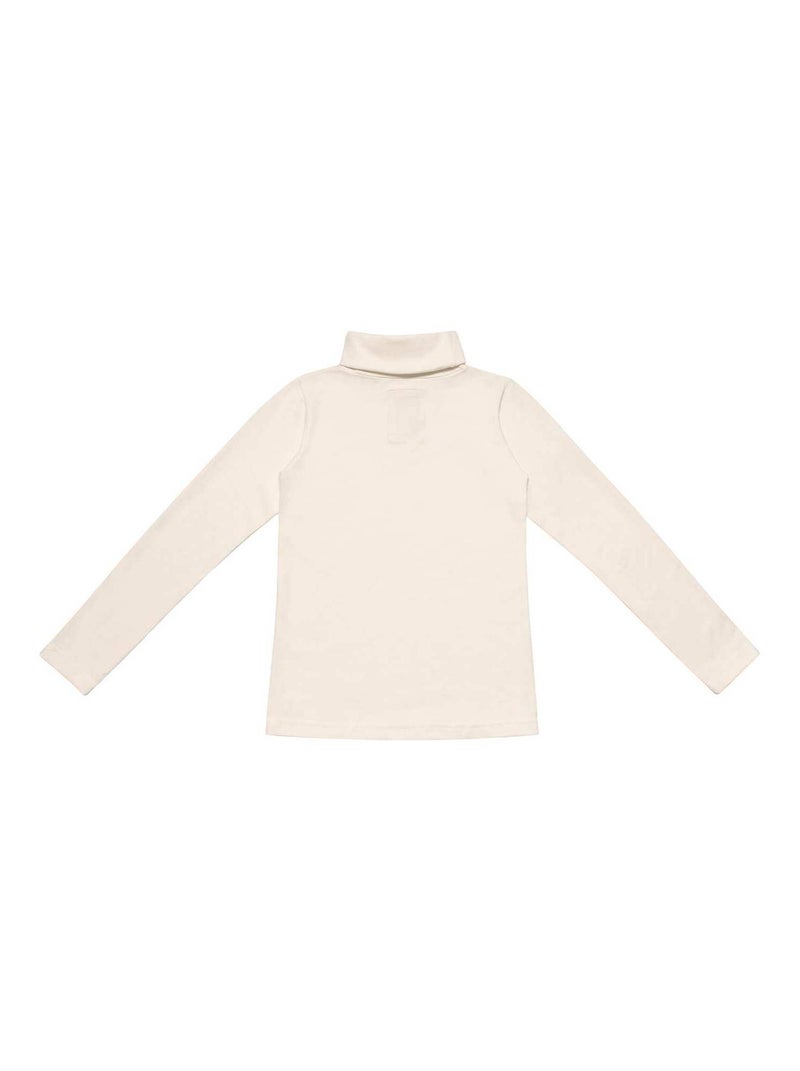 Sous-Pull Col Roulé Garçon  Coton Jersey Beige  HARMONIE - 'LA FAUTE A VOLTAIRE' Beige - Kiabi