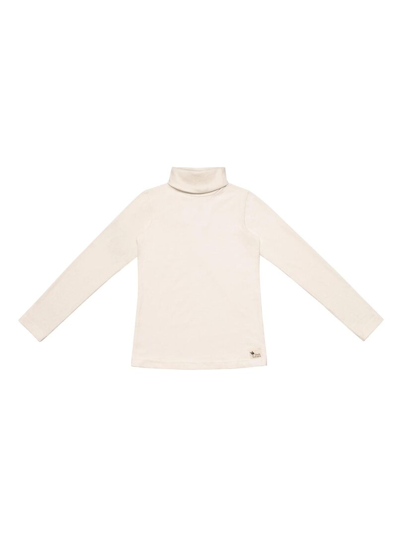 Sous-Pull Col Roulé Garçon  Coton Jersey Beige  HARMONIE - 'LA FAUTE A VOLTAIRE' Beige - Kiabi