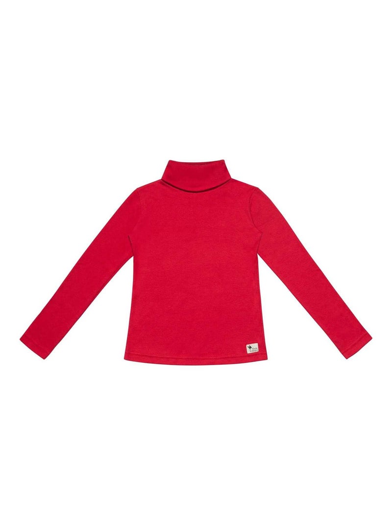 Sous pull col roulé       HARMONIE - 'LA FAUTE A VOLTAIRE' Rouge - Kiabi