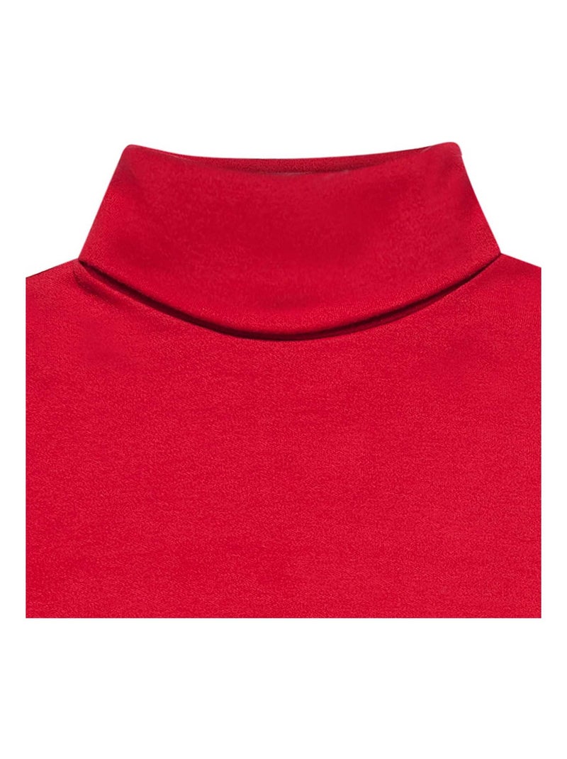 Sous Pull Col Roulé Jersey    HARMONIE - 'LA FAUTE A VOLTAIRE' Rouge - Kiabi