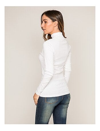 Sous pull col roulé pur coton peigné FUSEE