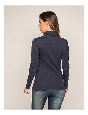 Sous pull col roulé pur coton peigné FUSEE