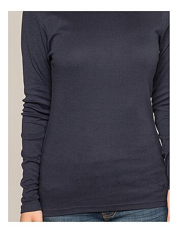 Sous pull col roulé pur coton peigné FUSEE