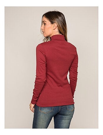 Sous pull col roulé pur coton peigné FUSEE