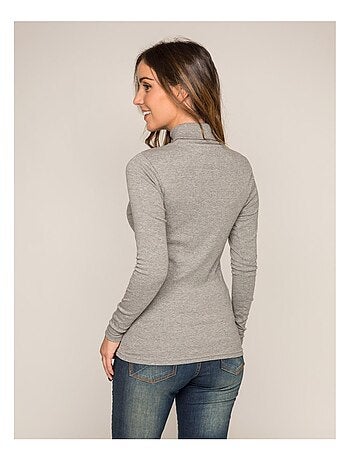 Sous pull col roulé pur coton peigné FUSEE