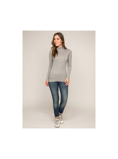 Sous pull col roulé pur coton peigné FUSEE - Kiabi