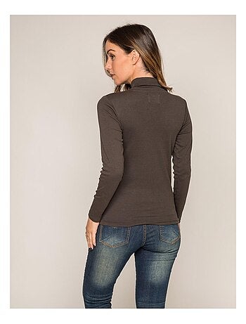 Sous pull col roulé pur coton peigné FUSEE