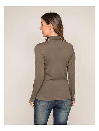 Sous pull col roulé pur coton peigné FUSEE