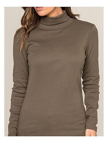 Sous pull col roulé pur coton peigné FUSEE