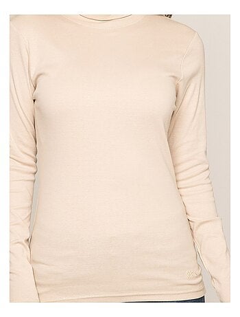 Sous pull col roulé pur coton peigné FUSEE