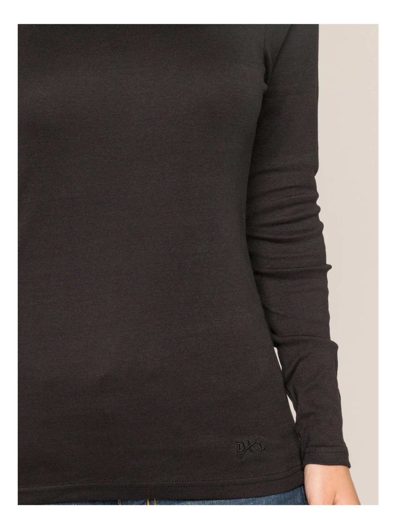 Sous pull col roulé pur coton peigné FUSEE Noir - Kiabi