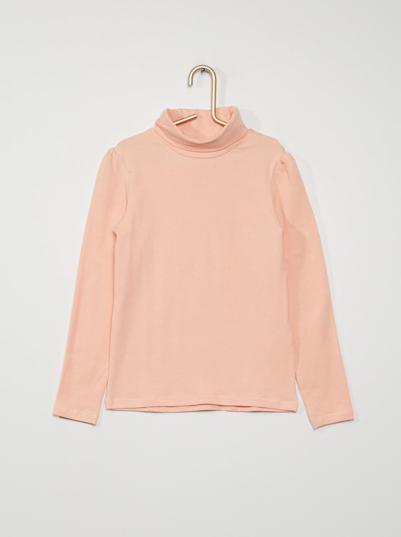 Sous pull col roulé rose - Kiabi