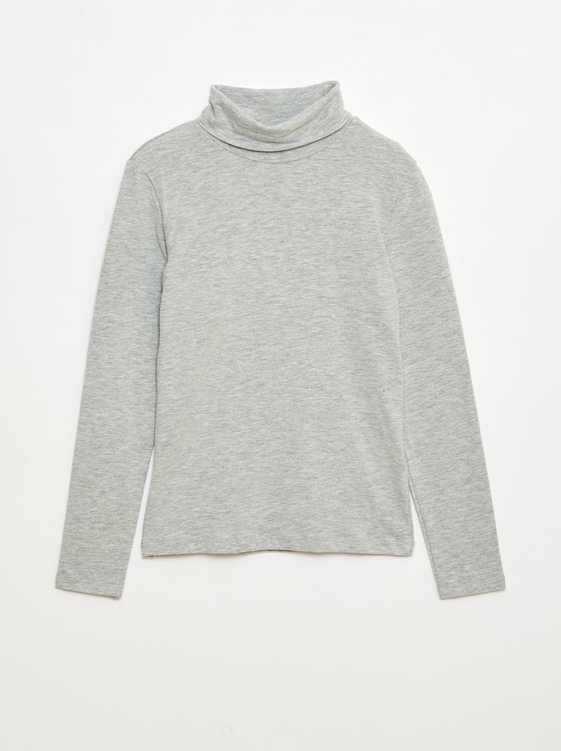 Sous-pull col roulé uni Gris - Kiabi