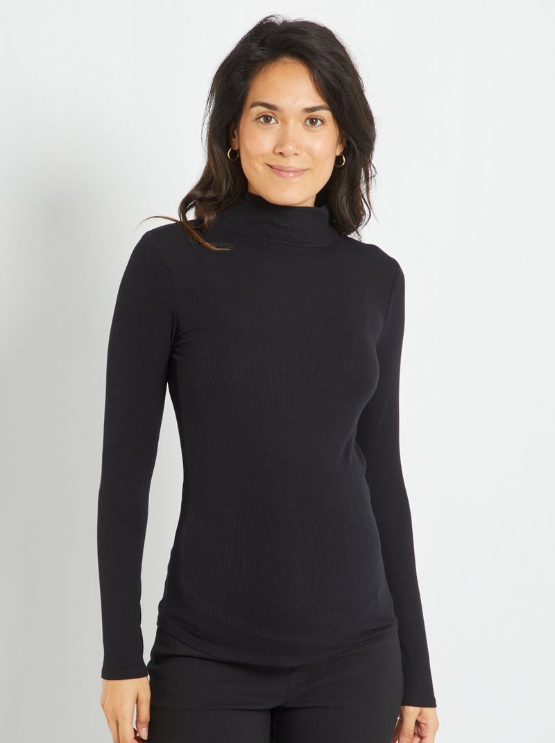 Sous-pull de maternité noir - Kiabi