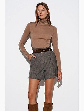 Sous-pull en jersey coupe ajustée à col roulé manches longues dilvin