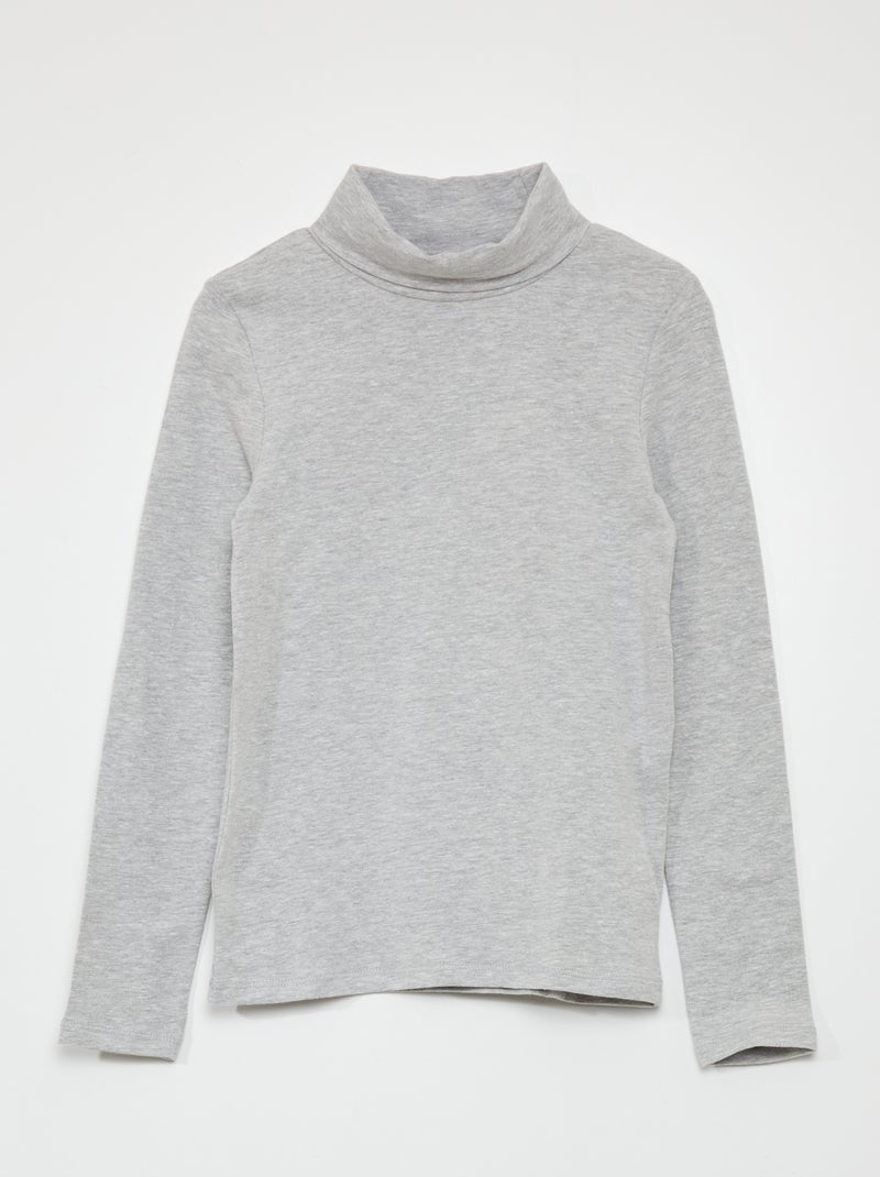 Sous-pull en jersey uni L_GREY - Kiabi