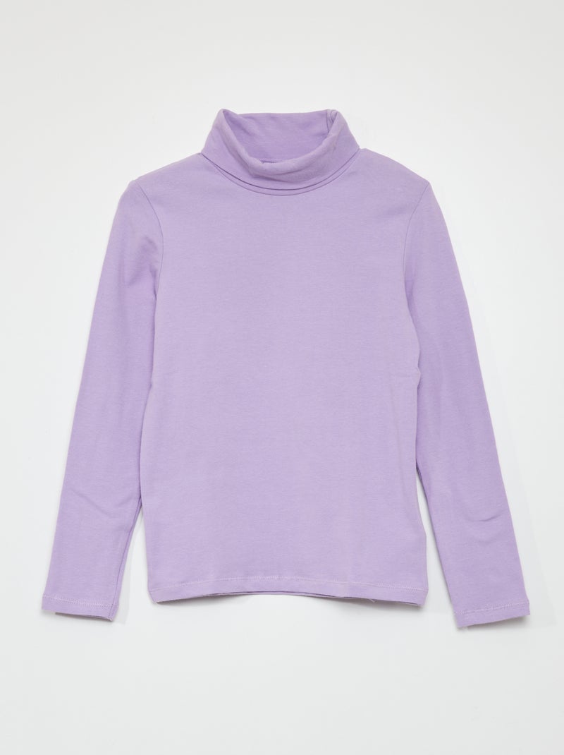 Sous-pull en jersey uni PURPLE_ROS - Kiabi